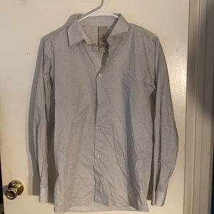 Long sleeve boys button down dress shirt